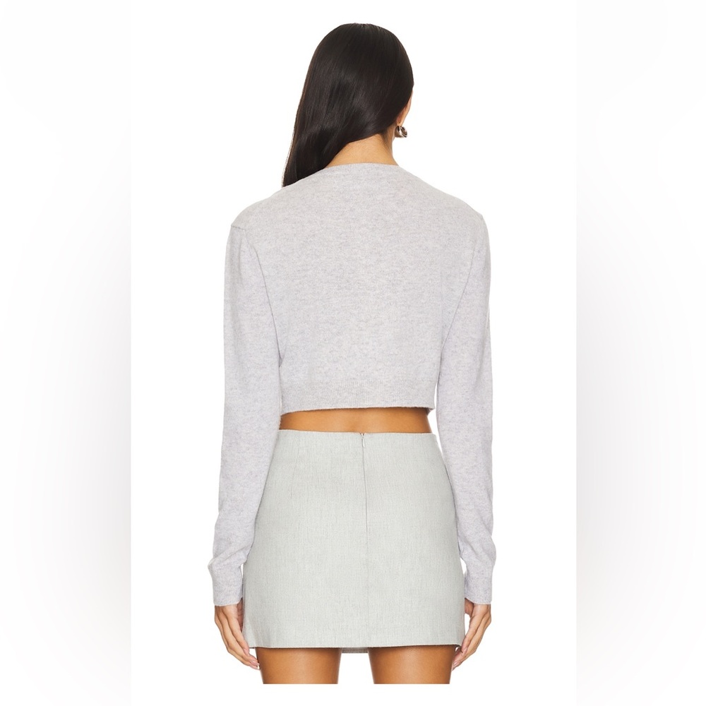 Enza Costa Cashmere Fitted Cardigan - Picture 3 of 4